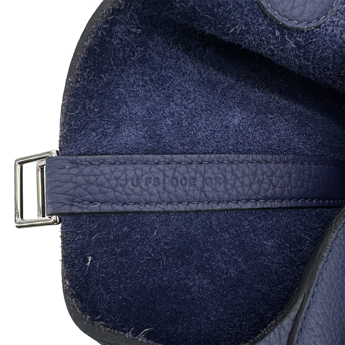 Luxury Promise Japan HERMES PICOTIN LOCK MM BLUE ENCRE TAURILLON CLEMENCE HAND BAG U 90299790