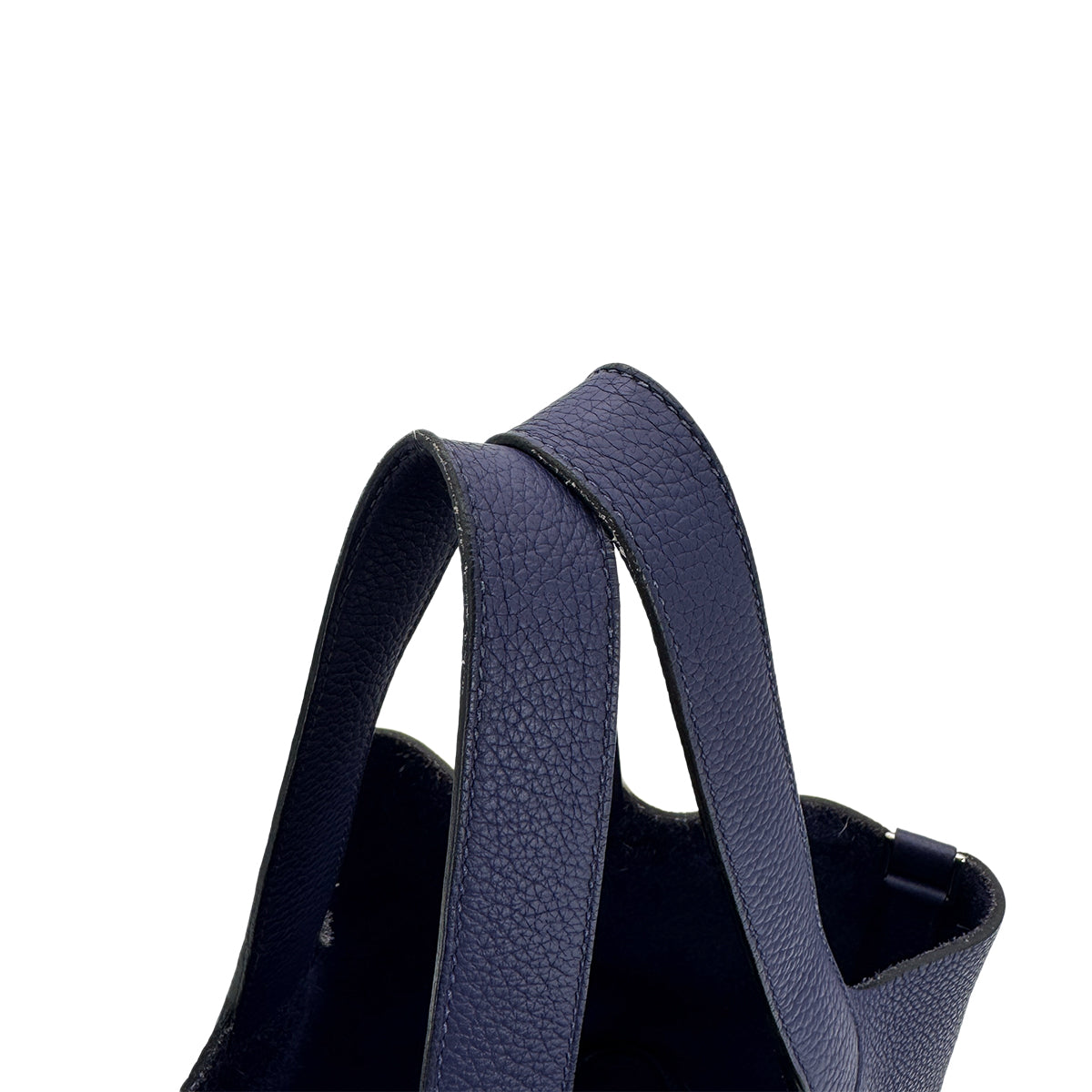 Luxury Promise Japan HERMES PICOTIN LOCK MM BLUE ENCRE TAURILLON CLEMENCE HAND BAG U 90299790