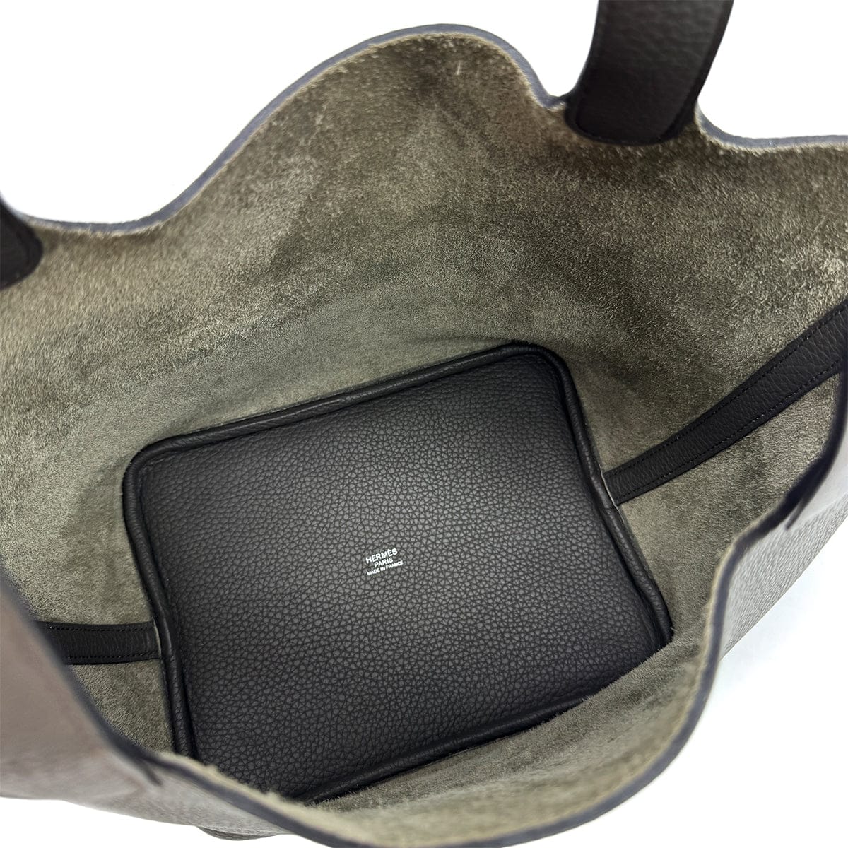 Luxury Promise Japan HERMES PICOTIN LOCK MM GRIS MEYER TAURILLON CLEMENCE HAND BAG D SHW 90299754