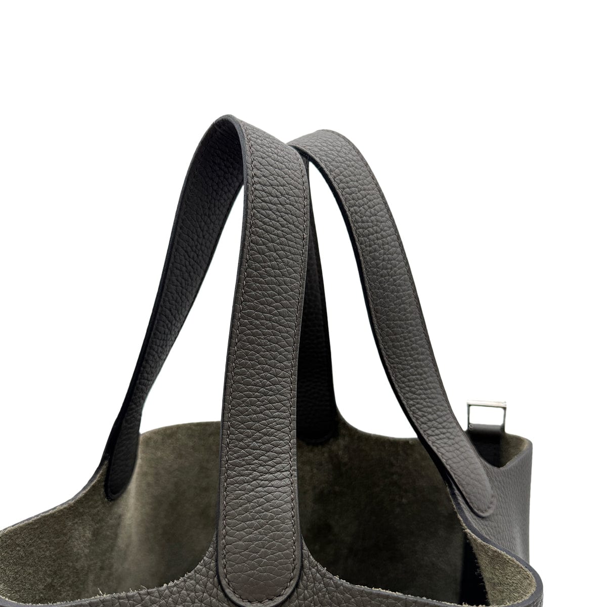 Luxury Promise Japan HERMES PICOTIN LOCK MM GRIS MEYER TAURILLON CLEMENCE HAND BAG D SHW 90299754