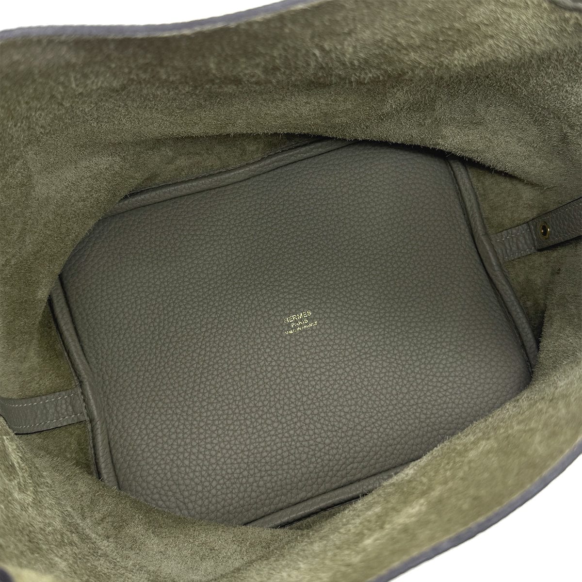 Luxury Promise Japan HERMES PICOTIN LOCK MM SAUGE TAURILLON CLEMENCE HAND BAG A GHW 90296043