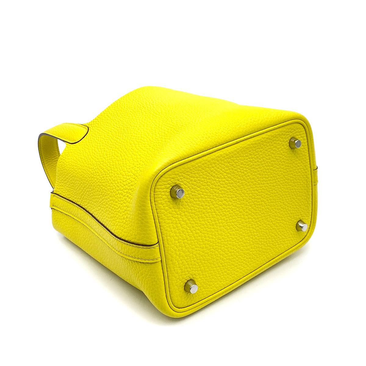 Luxury Promise Japan HERMES PICOTIN LOCK PM LIME TAURILLON CLEMENCE HAND BAG B 90259706