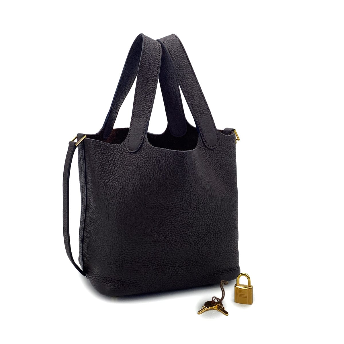 Luxury Promise Japan HERMES PICOTIN LOCK PM ROUGE SELLIER TAURILLON CLEMENCE HAND BAG Z GHW 90301849