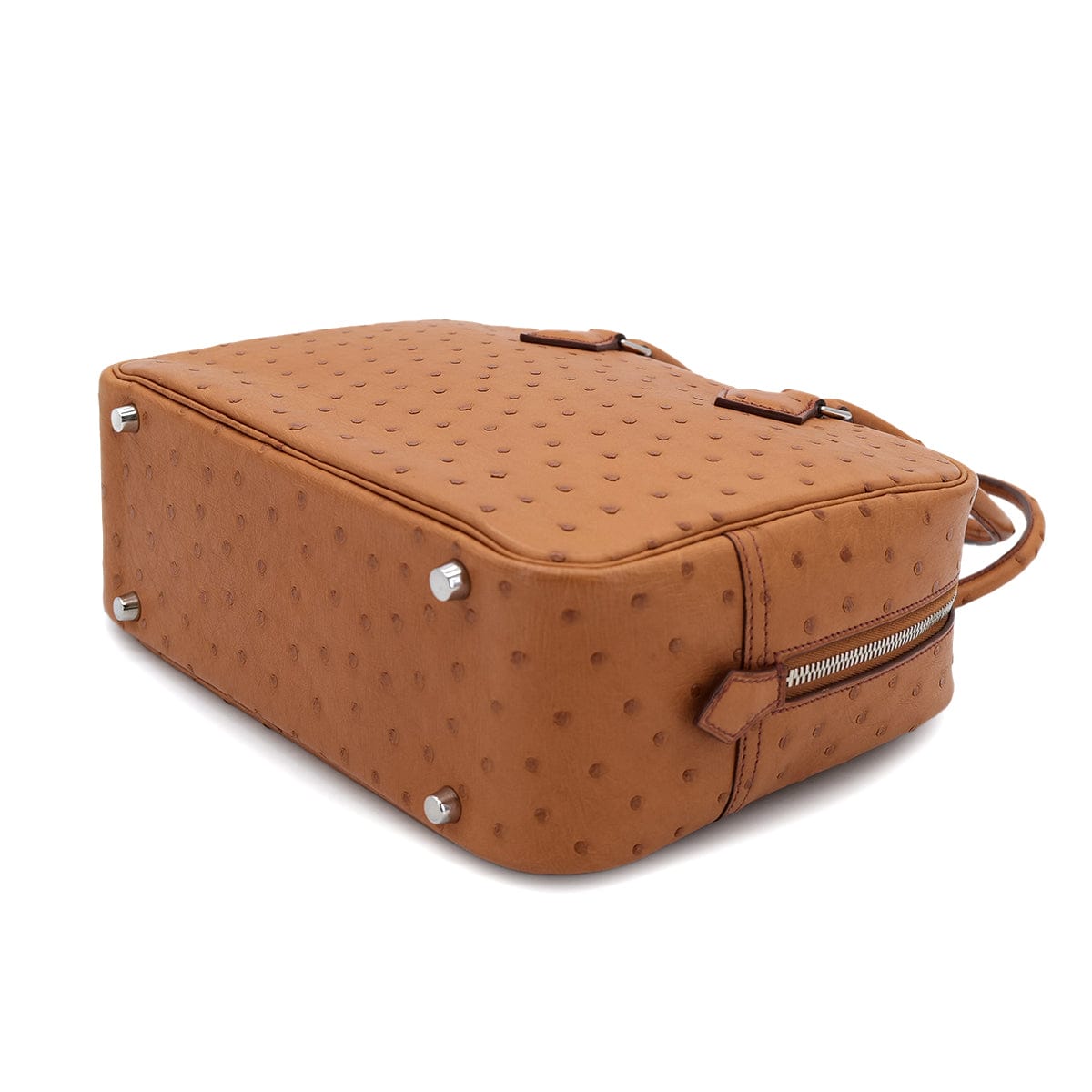 Luxury Promise Japan HERMES PLUME 28 CHESTNUT OSTRICH HAND BAG □L SHW 90300864