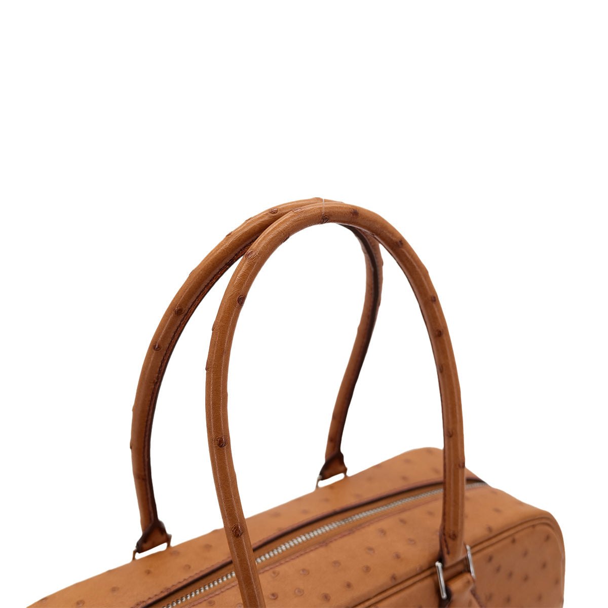 Luxury Promise Japan HERMES PLUME 28 CHESTNUT OSTRICH HAND BAG □L SHW 90300864