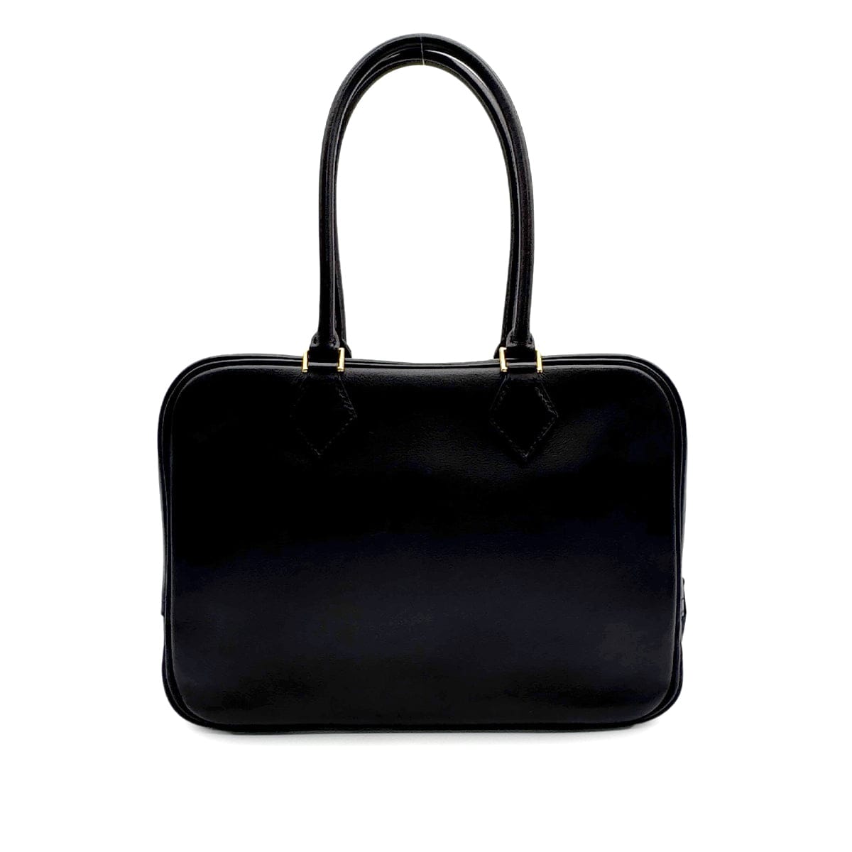 Luxury Promise Japan HERMES PLUME 28 VERSO BLACK ORANGE POPPY EVERCOLOR HAND BAG X GHW 90307020