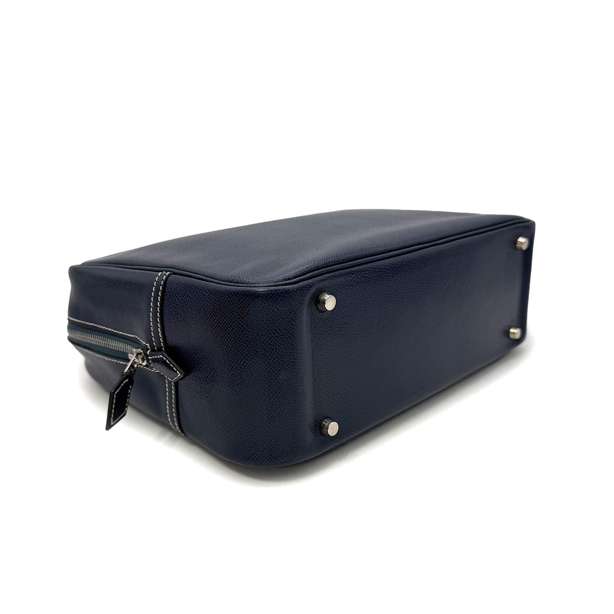 Luxury Promise Japan HERMES PLUME 32 BLUE ROY LISSE HAND BAG □F PHW 90304771