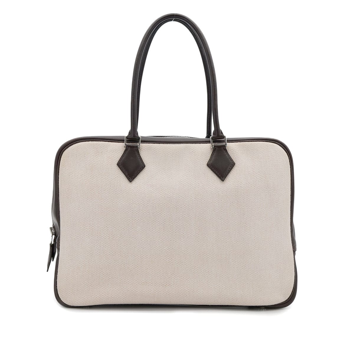 Luxury Promise Japan HERMES PLUME 32 CHOCOLAT TOILET H VEAU SWIFT HAND BAG 2002 SQUARE F PALLADIUM HARDWARE 90318614