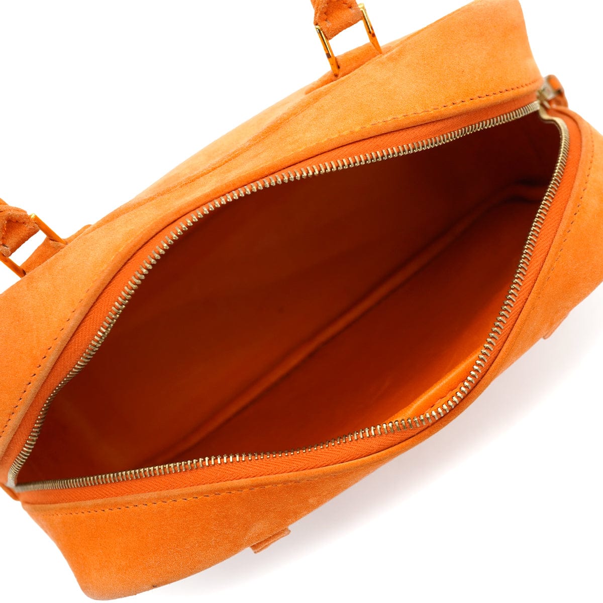 Luxury Promise Japan HERMES PLUME MINI ORANGE DOBLIS HAND BAG 2004 SQUARE H GOLD HARDWARE 90343414