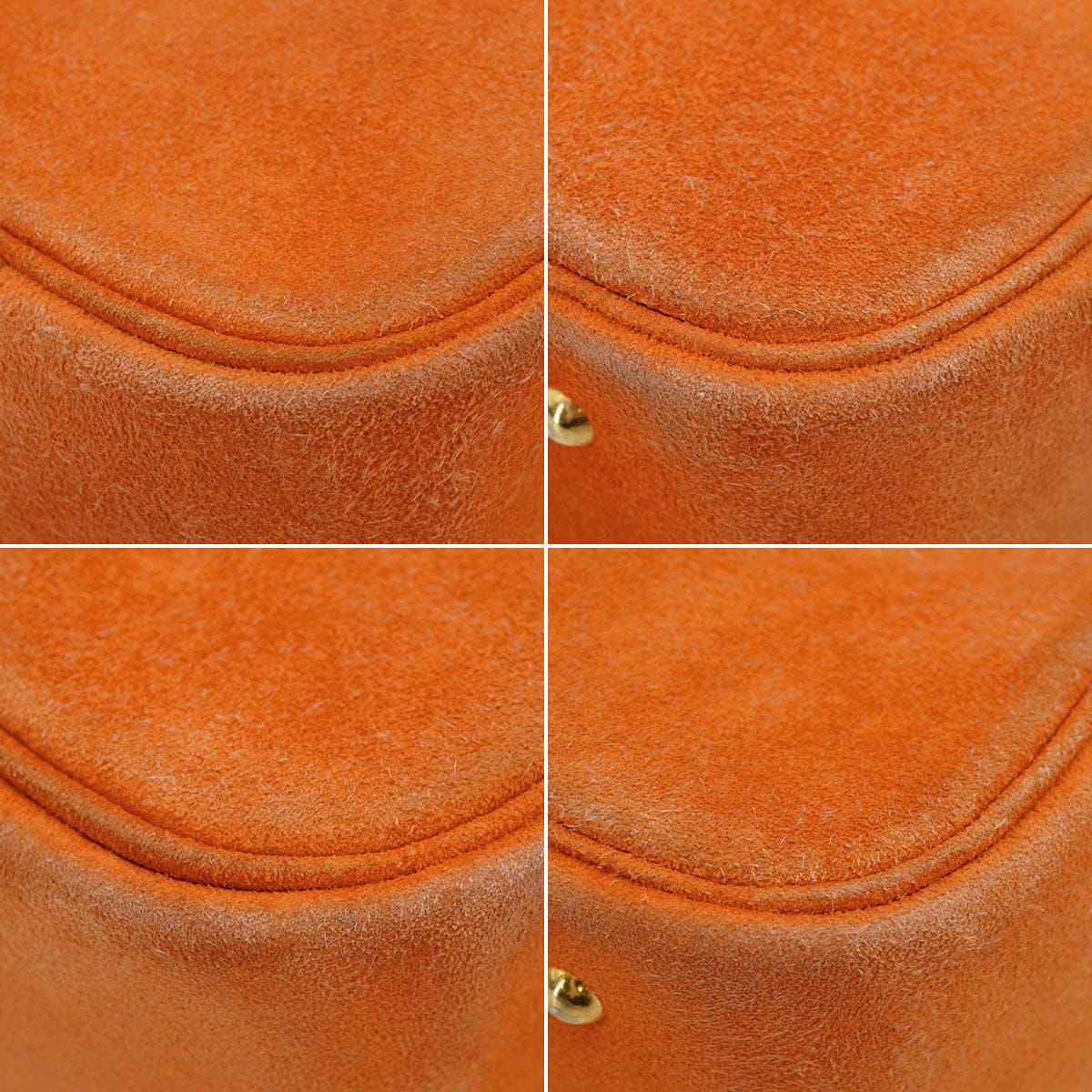 Luxury Promise Japan HERMES PLUME MINI ORANGE DOBLIS HAND BAG 2004 SQUARE H GOLD HARDWARE 90343414