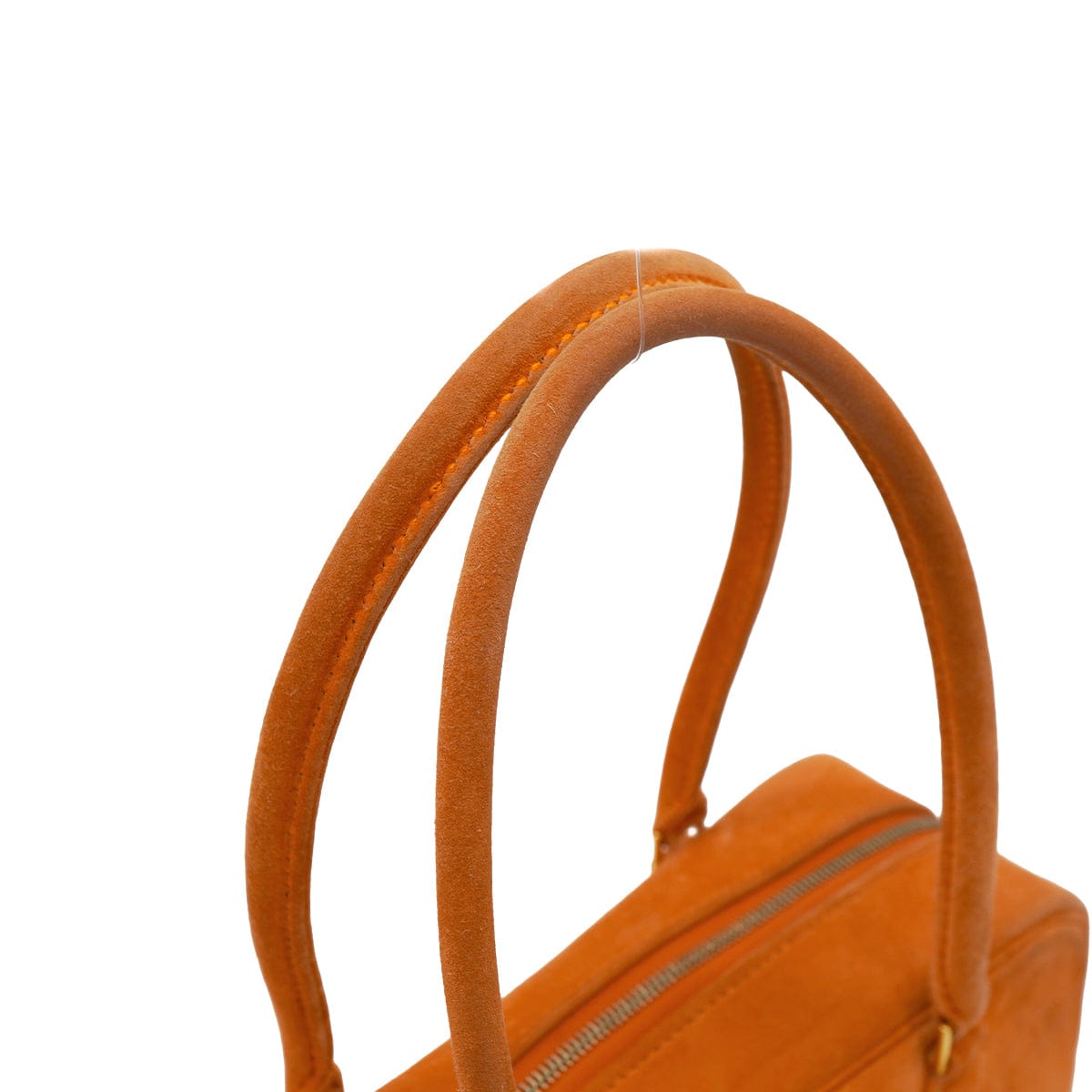 Luxury Promise Japan HERMES PLUME MINI ORANGE DOBLIS HAND BAG 2004 SQUARE H GOLD HARDWARE 90343414