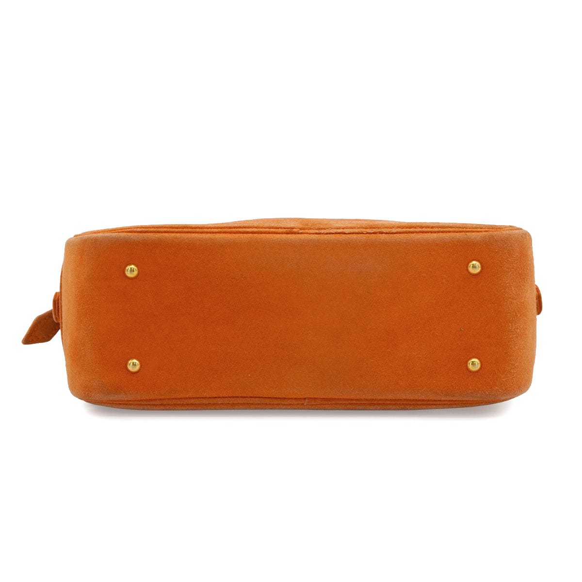 Luxury Promise Japan HERMES PLUME MINI ORANGE DOBLIS HAND BAG 2004 SQUARE H GOLD HARDWARE 90343414