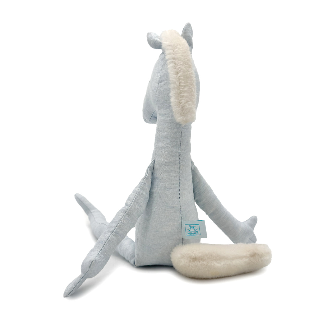 Luxury Promise Japan HERMES POTE YOK HORSE BLUE LINEN STUFFED TOY 90275799
