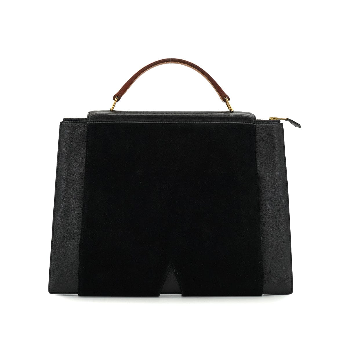 Luxury Promise Japan HERMES PRESIDENT BLACK GREEN DOBLIS LIZARD VEAU BARENIA HAND BAG 1988 CIRCLE R GOLD HARDWARE 90345058