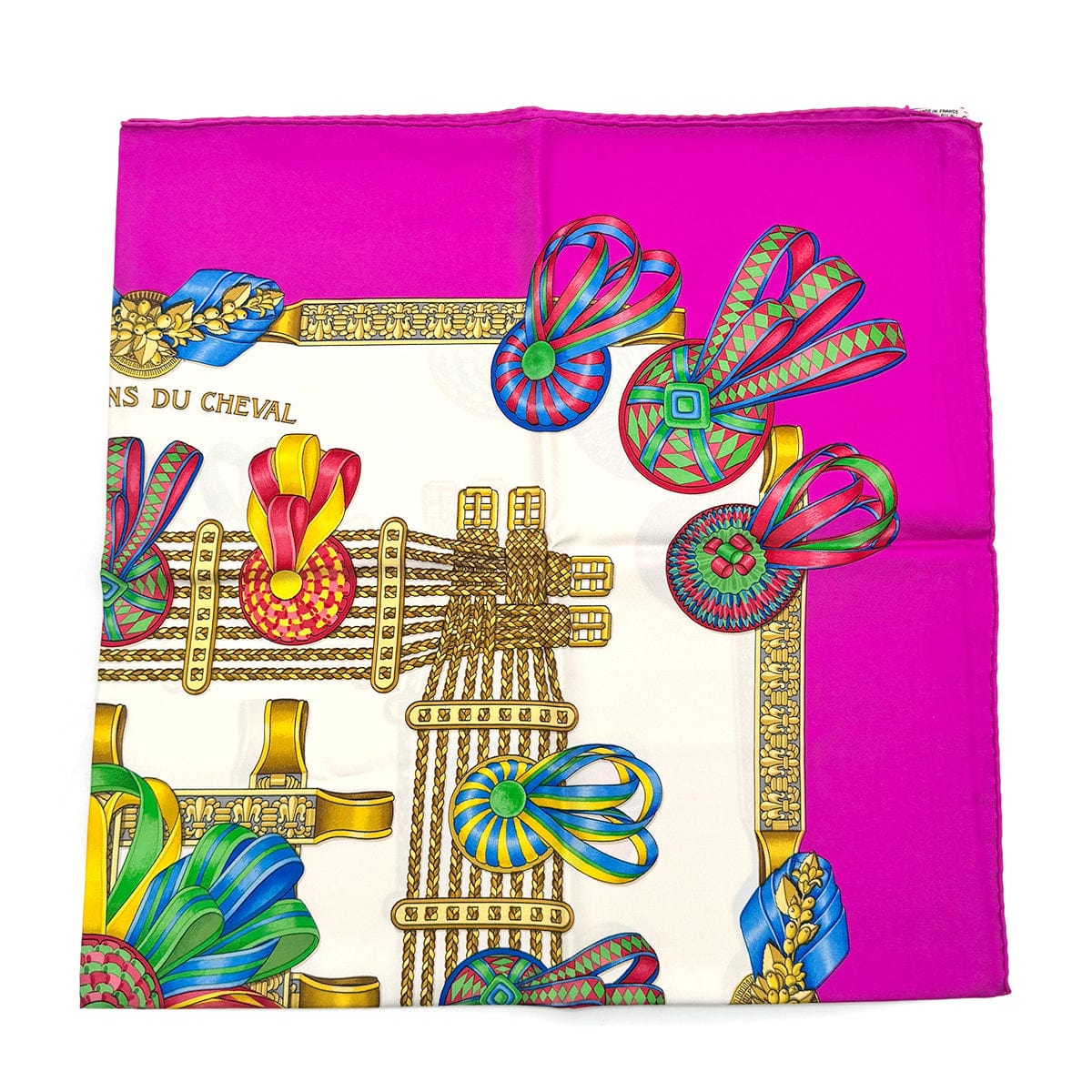 Luxury Promise Japan HERMES SCARF CARRE90 RUBANS DU CHEVAL SILK 90278021