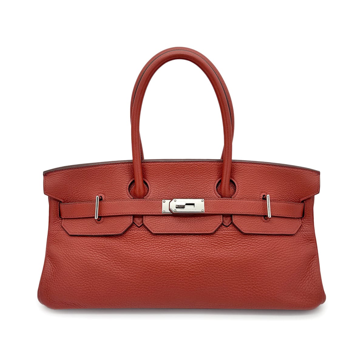 Luxury Promise Japan HERMES SHOULDER BIRKIN 42 RED TAURILLON CLEMENCE HAND BAG □I SHW 90275779