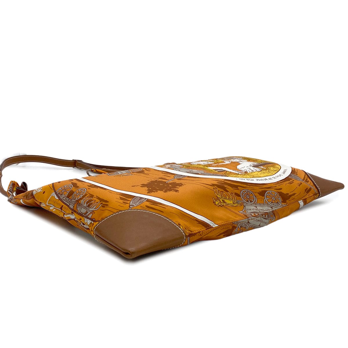 Luxury Promise Japan HERMES SILKY CITY MM JEU DES OMNIBUS ET DAMES BLANCHES SHOULDER BAG □L 90275146