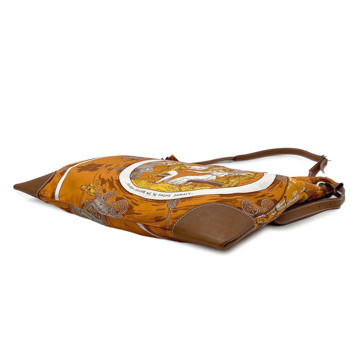 Luxury Promise Japan HERMES SILKY CITY MM JEU DES OMNIBUS ET DAMES BLANCHES SHOULDER BAG □L 90275146