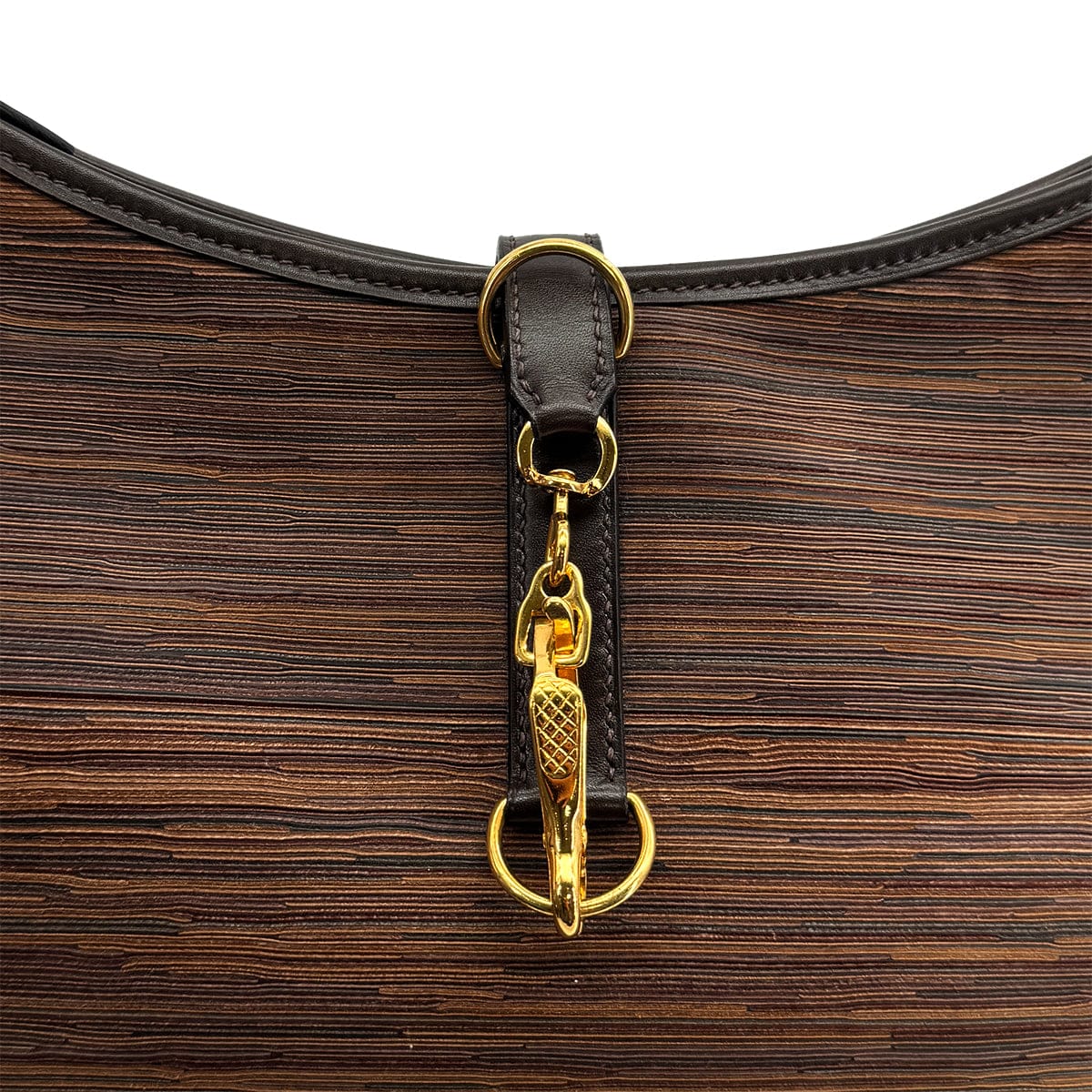 Luxury Promise Japan HERMES TRIM 35 EBENE EVER CALF VIBRATO SHOULDER BAG 2003 SQUARE G GOLD HARDWARE 90323082
