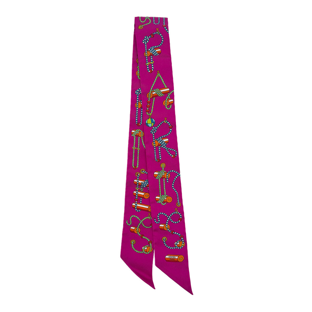 Luxury Promise Japan HERMES TWILLY CORDAGES SCARF MULTICOLOR SILK 90289551