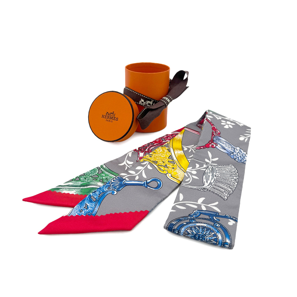 Luxury Promise Japan HERMES TWILLY ETRIERS REMIX SCARF MULTICOLOR SILK 90289367