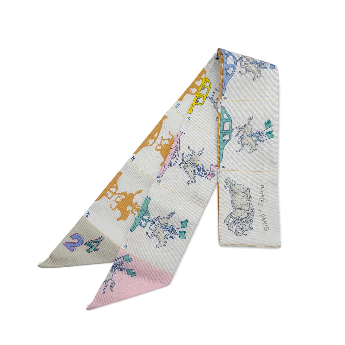 Luxury Promise Japan HERMES TWILLY PARADE SCARF MULTICOLOR SILK 90279972