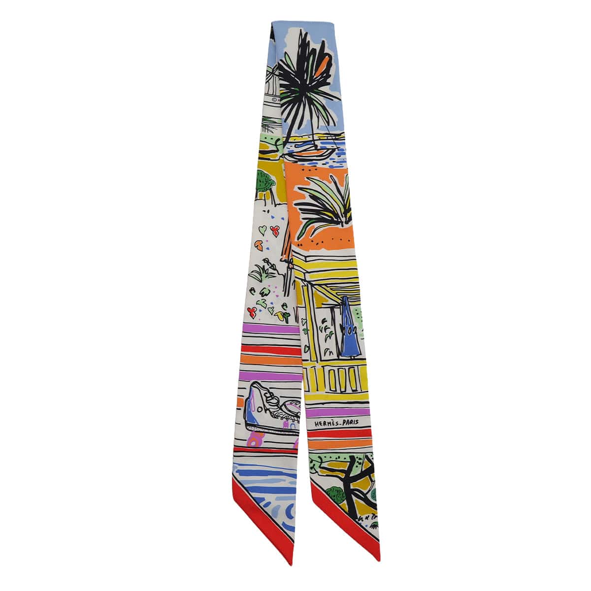 Luxury Promise Japan HERMES TWILLY RAYURES D’ETE SCARF MULTICOLOR SILK 90324154