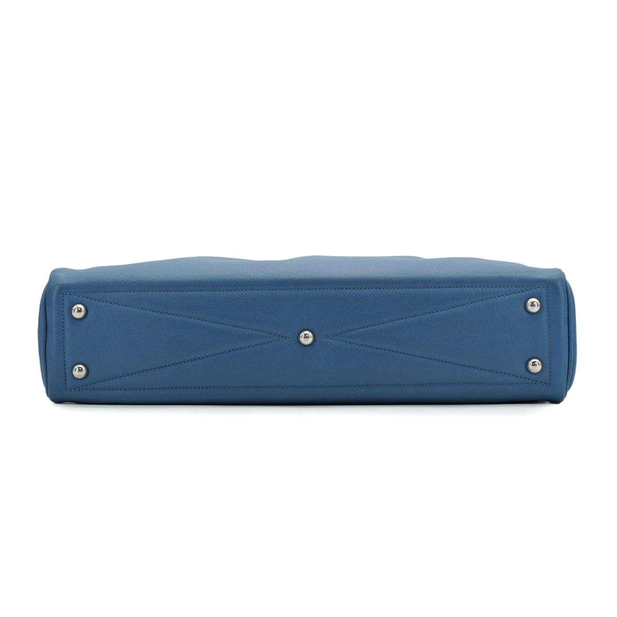 Luxury Promise Japan HERMES VICTORIA 40 BLEU AZUR EVERGRAIN HAND BAG 2018 C STAMP PALLADIUM HARDWARE 90334496