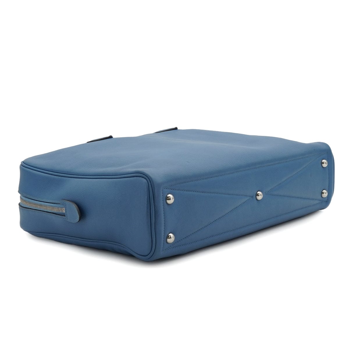 Luxury Promise Japan HERMES VICTORIA 40 BLEU AZUR EVERGRAIN HAND BAG 2018 C STAMP PALLADIUM HARDWARE 90334496