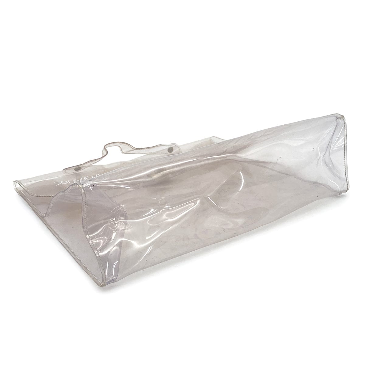 Luxury Promise Japan HERMES VINYL KELLY SOUVENIR DE L' EXPOSITION 1997 CLEAR HAND BAG GOLD HARDWARE 90327406