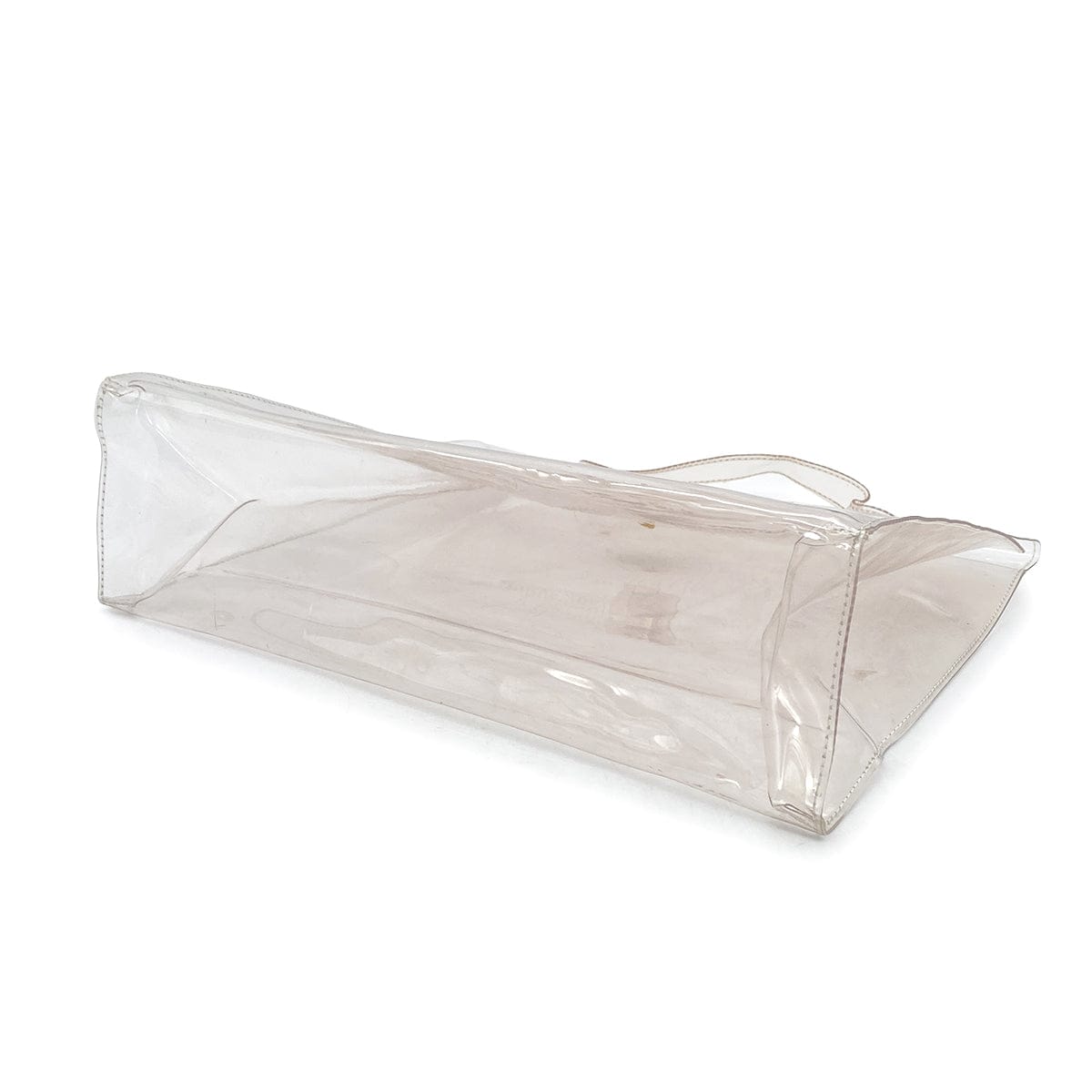 Luxury promise Japan HERMES VINYL KELLY SOUVENIR DE L' EXPOSITION 1997 CLEAR HAND BAG GOLD HARDWARE 90327408
