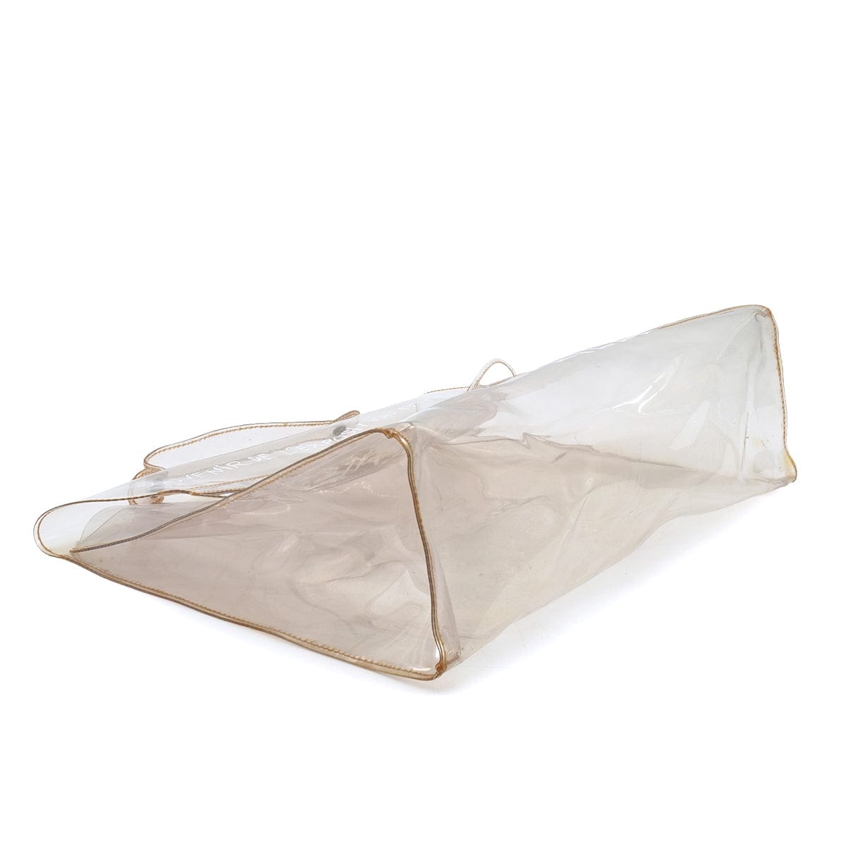 Luxury Promise Japan HERMES VINYL KELLY SOUVENIR DE L' EXPOSITION 1997 CLEAR HAND BAG GOLD HARDWARE 90335762