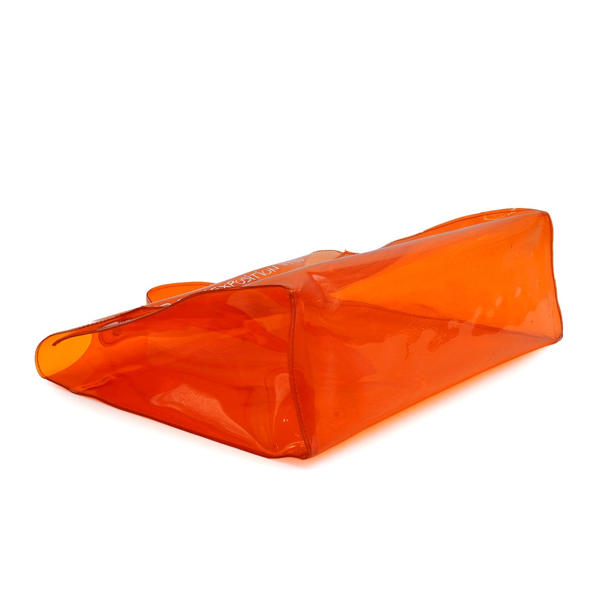 Luxury Promise Japan HERMES VINYL KELLY SOUVENIRDEL' EXPOSITION 1998 ORANGE VINYL HAND BAG 90335749