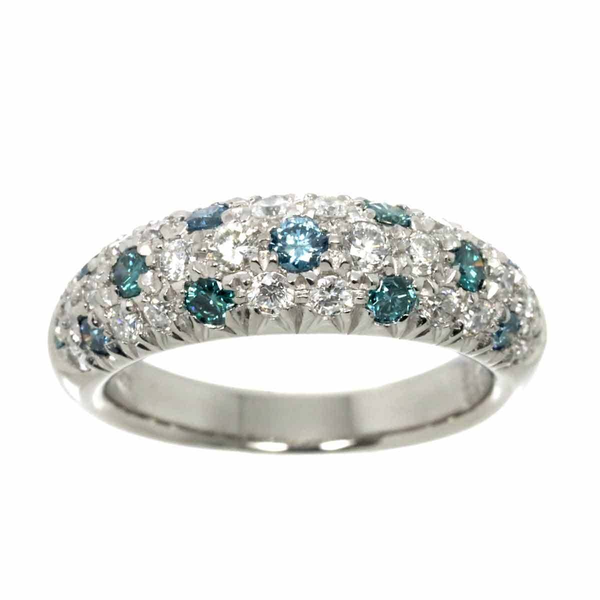 Luxury Promise Japan Diamond 0.66ct Treat Diamond 0.52ct Ring Pt Platinum size6.5-6.75(US) 90273522