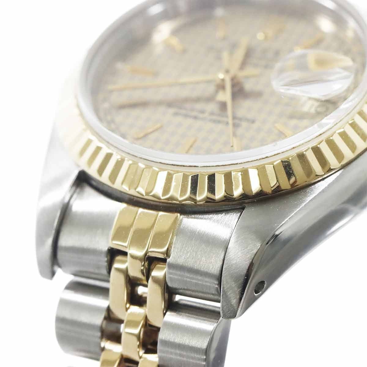 Luxury Promise Japan ROLEX Datejust 69173 Serial E Automatic Gold Dial 750 YG Ladies 90323509
