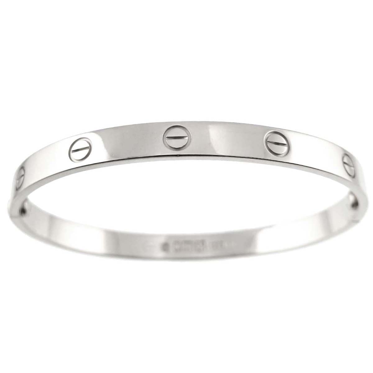 Luxury Promise Japan Cartier Love Bracelet Bangle 18K WG 750 Size17 90282393