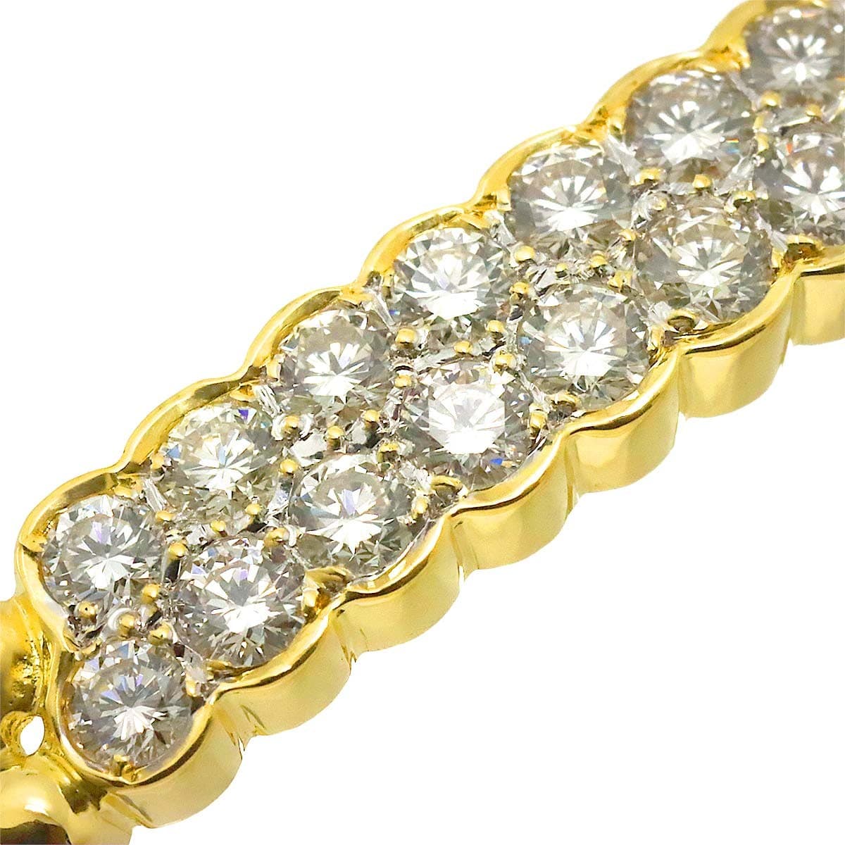 Luxury Promise Japan Diamond 0.72ct Bracelet K18 YG Yellow Gold 750 90311804
