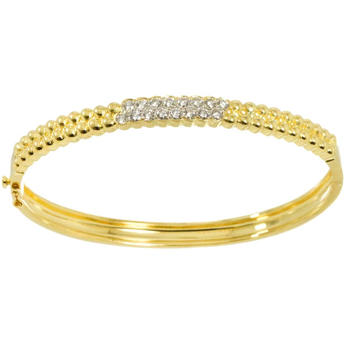 Luxury Promise Japan Diamond 0.72ct Bracelet K18 YG Yellow Gold 750 90311804