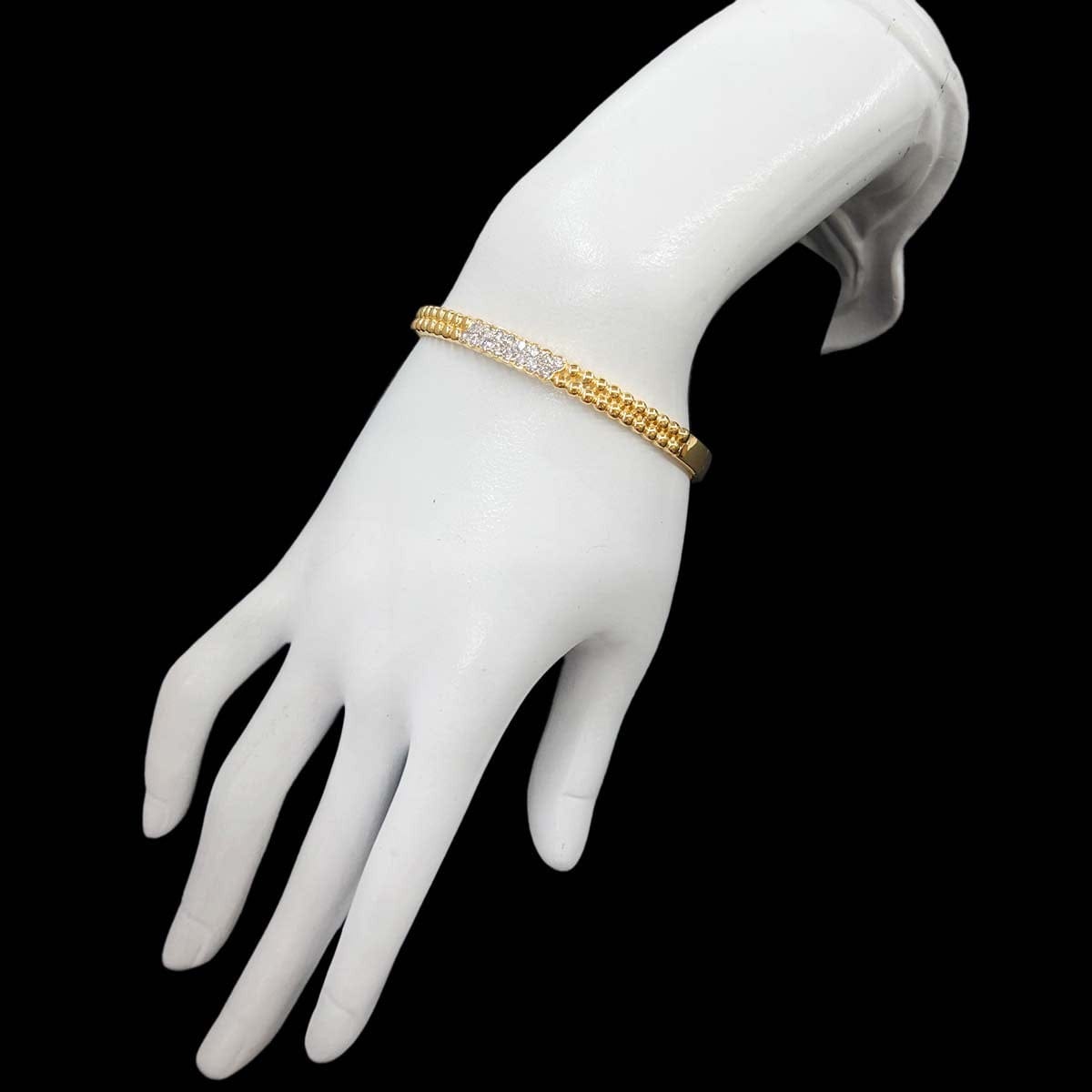 Luxury Promise Japan Diamond 0.72ct Bracelet K18 YG Yellow Gold 750 90311804