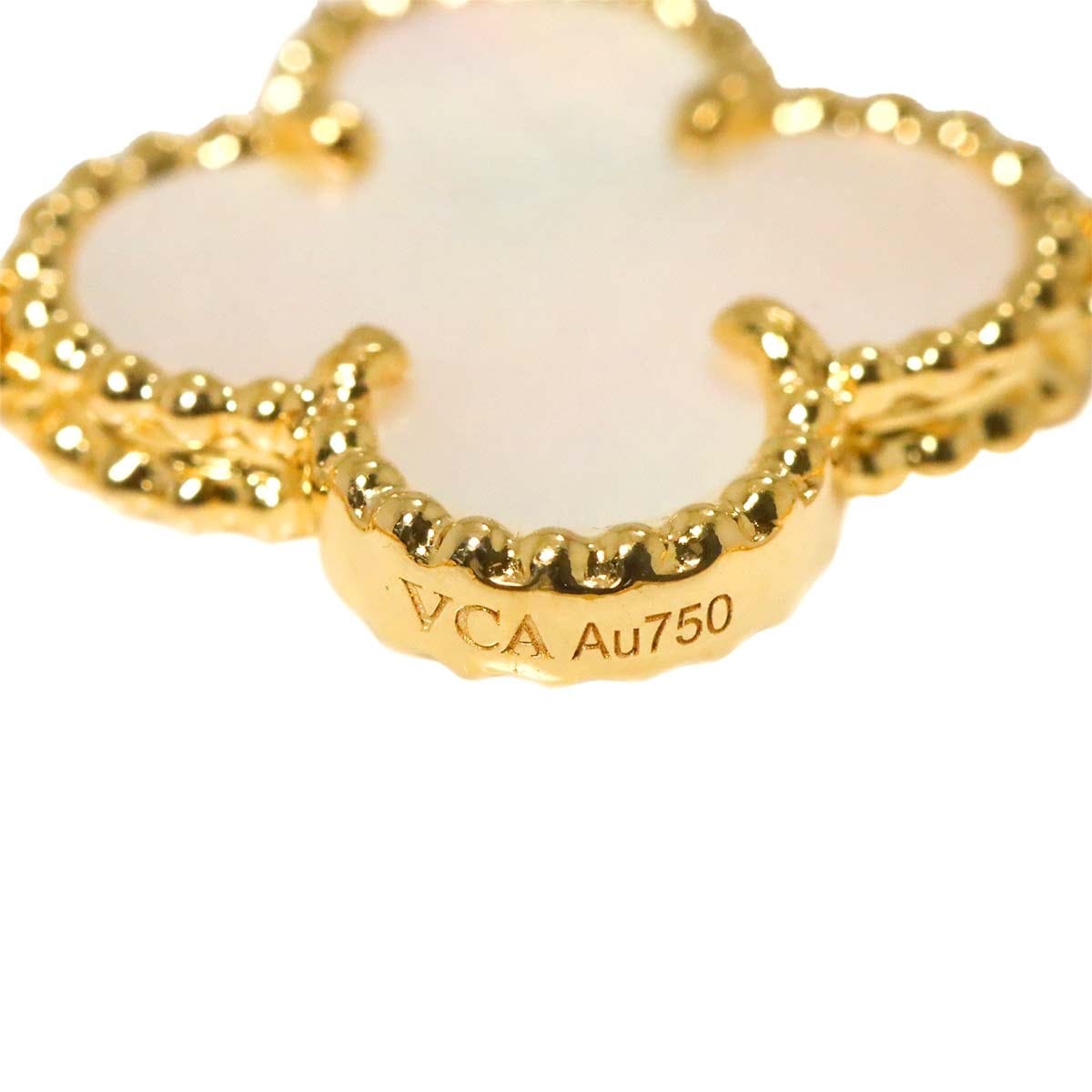 Luxury Promise Japan Van Cleef Arpels Vintage Alhambra Mother of Pearl Bracelet 18K YG 750 90286998