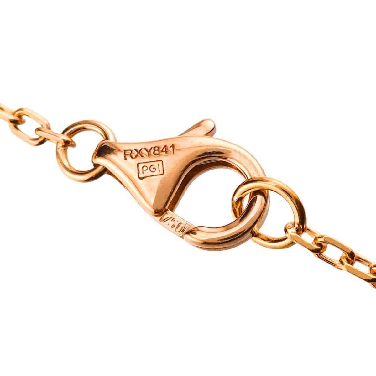 Luxury Promise Japan Cartier Love Pave Diamond Necklace 18K PG 750 90286992