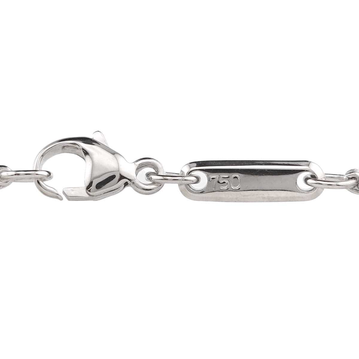 Luxury Promise Japan Chopard Happy Spirit Heart Diamond Necklace 18K White Gold 750 90288778