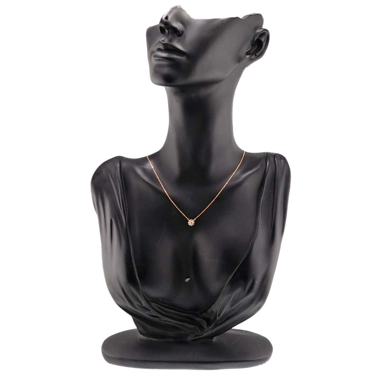 Luxury Promise Japan Diamond 0.20ct Necklace 18K Pink Gold 750 90308225