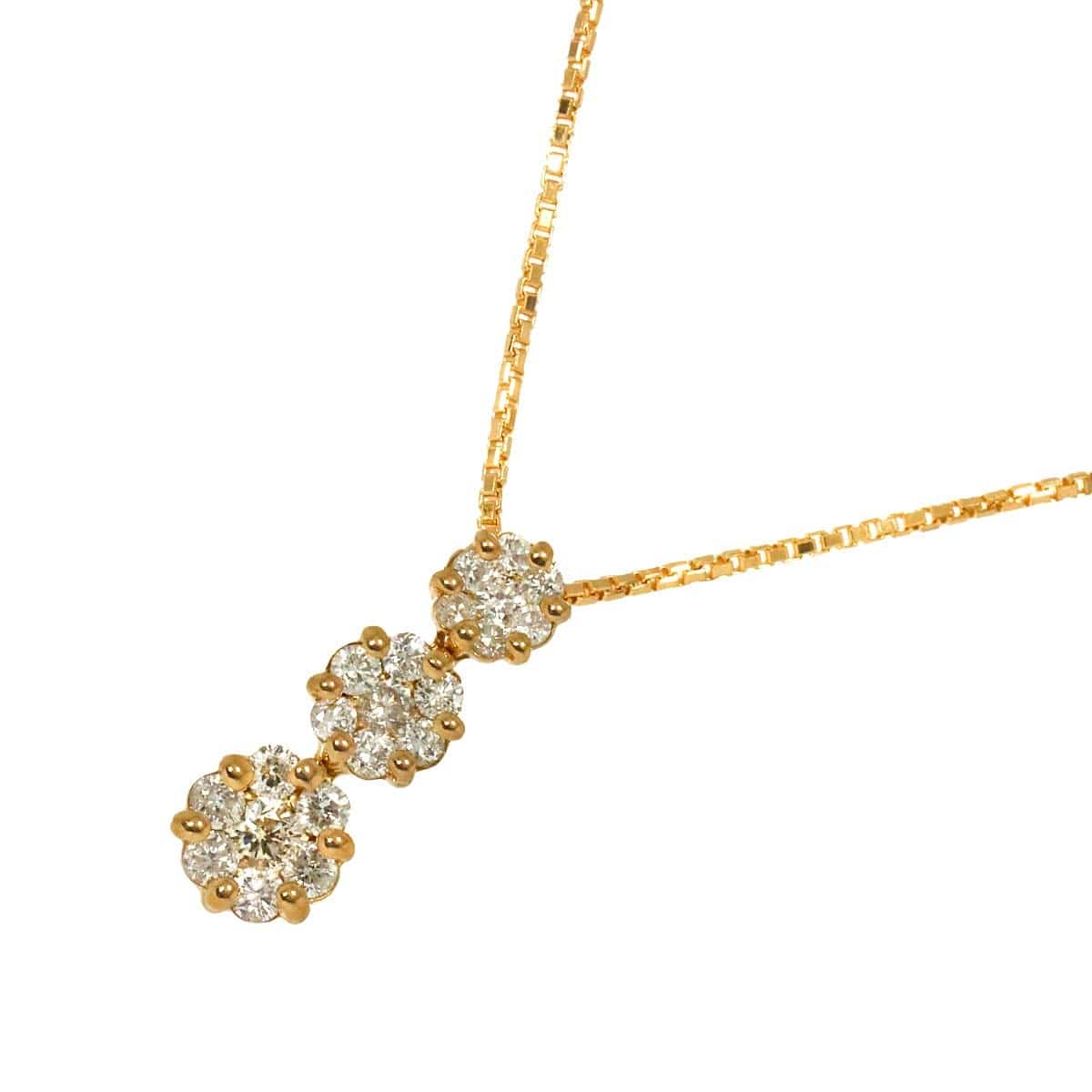 Luxury Promise Japan Diamond 0.30ct Necklace 18K Pink Gold 750 90306817
