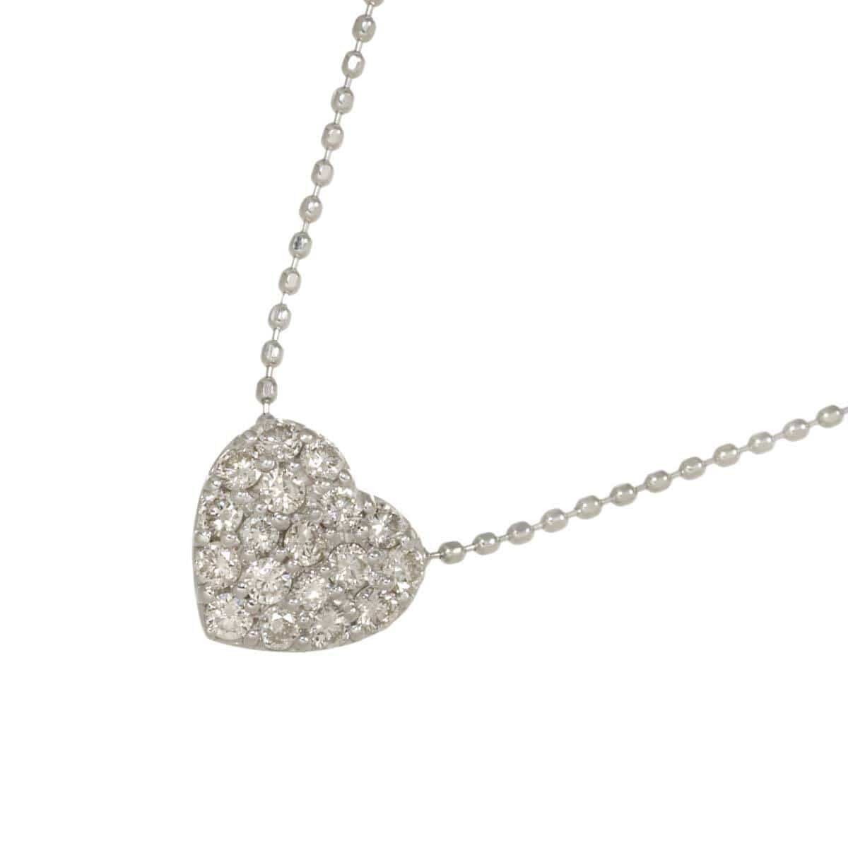 Luxury Promise Japan Diamond 0.30ct Necklace 18K WG White Gold 750 90280098