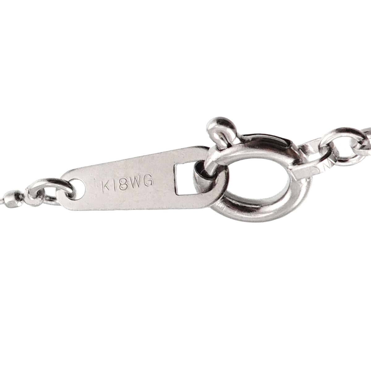 Luxury Promise Japan Diamond 0.30ct Necklace 18K WG White Gold 750 90280098