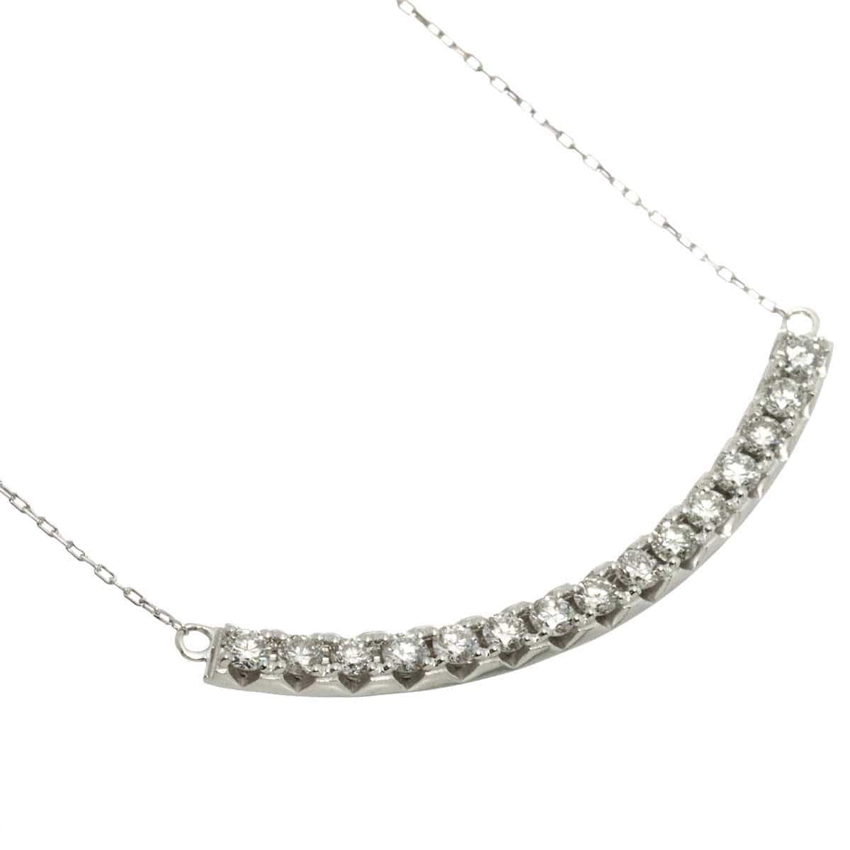 Luxury Promise Japan Diamond 0.50ct Necklace 18K WG White Gold 750 90309406
