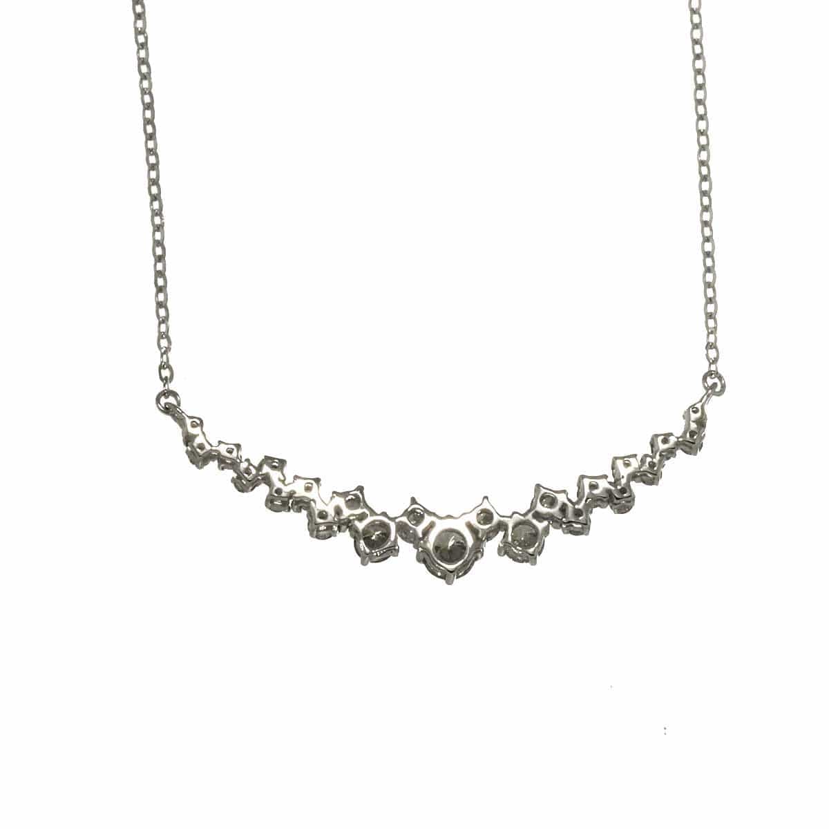 Luxury Promise Japan Diamond 0.61ct Necklace 18K WG White Gold 750 90309500
