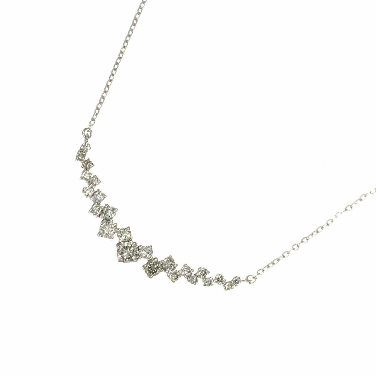 Luxury Promise Japan Diamond 0.61ct Necklace 18K WG White Gold 750 90309500