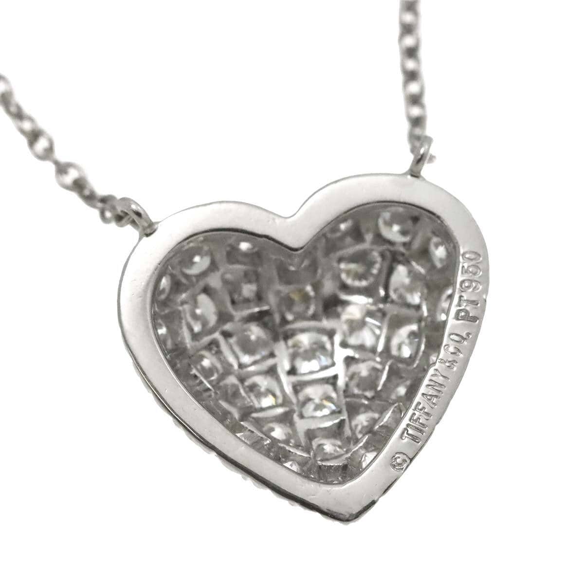 Luxury Promise Japan TIFFANY Co. Heart Pve Diamond Necklace Platinum 90272479